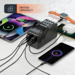 ⁦Porodo Power Bank 50000mAh with Integrated Cables & Flashlight - Black⁩ - الصورة ⁦7⁩