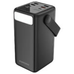 ⁦Porodo Power Bank 50000mAh with Integrated Cables & Flashlight - Black⁩ - الصورة ⁦9⁩